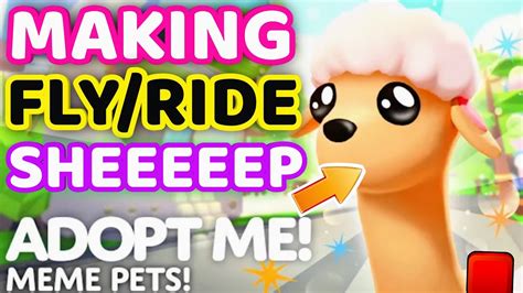 Making SHEEEP FLY RIDE In Adopt Me Meme Pets Update YouTube