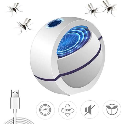 Lampe Anti Moustique Usb Électrique 360 Tueur D Insectes Piège À