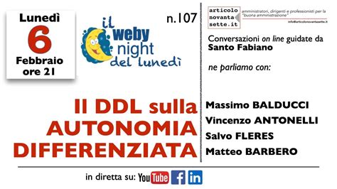 Il DDL Sull Autonomia Differenziata YouTube