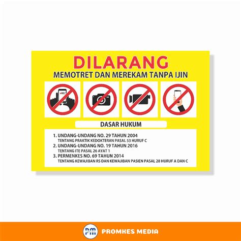 Jual Poster Larangan Memotret Dilarang Memotret Shopee Indonesia