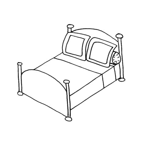 Desenhos de Cama Para Crianças para Colorir e Imprimir ColorirOnline