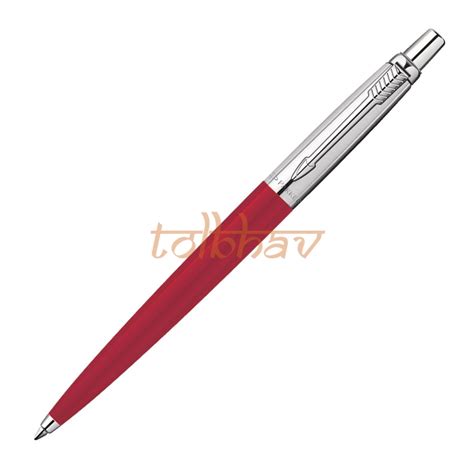 Parker Jotter Standard Chrome Trim Ball Pen Red At Gl Bazaar