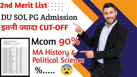 Du Sol Pg Nd Merit List Released L Itni Jayda Cut Off L Pg Admission