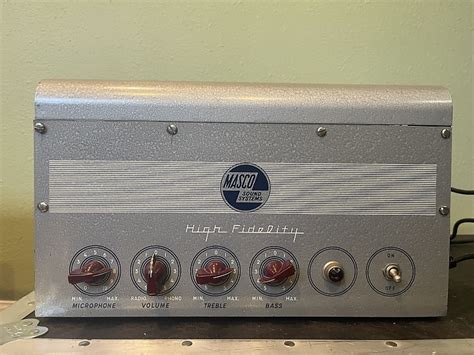 Masco Ma 25hf 1945 1955 Silver Reverb