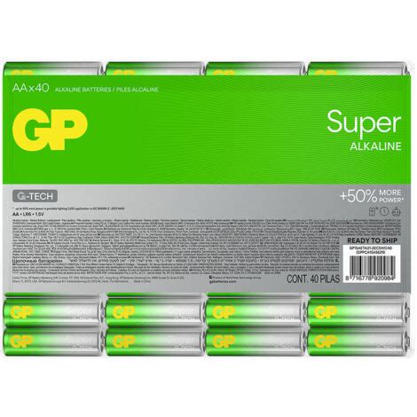 Gp Super Mignon Aa Batterie Alkali Mangan V St