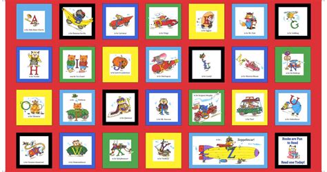 Richard Scarry Fabric Busytown Busytown A to Z Alphabet Book