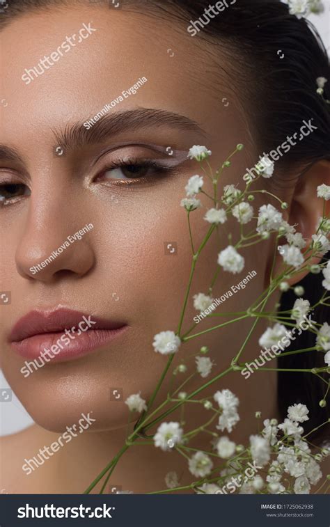 Close Portrait Face Beautiful Skin Nude Stock Photo Edit Now