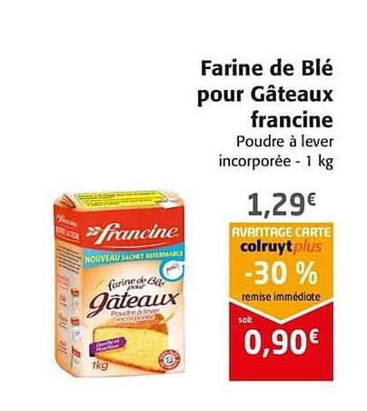 Promo Farine De Blé Pour Gâteaux Francine chez Colruyt iCatalogue fr