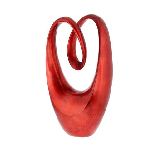 Litton Lane In X In Decorative Abstract Sculpture In Red