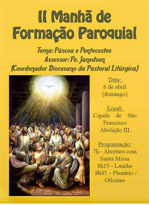 Diocese de Mossoró RN II Manhã de Formação Paroquial na Paróquia de