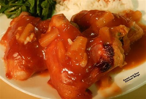 Sweet And Sour Chicken Wings Recipe