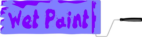 Wet Paint Sign clip art (116014) Free SVG Download / 4 Vector