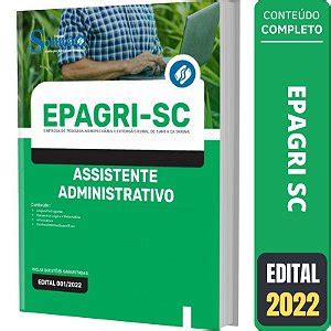 Apostila Epagri Sc Assistente Administrativo Solu O Cursos E