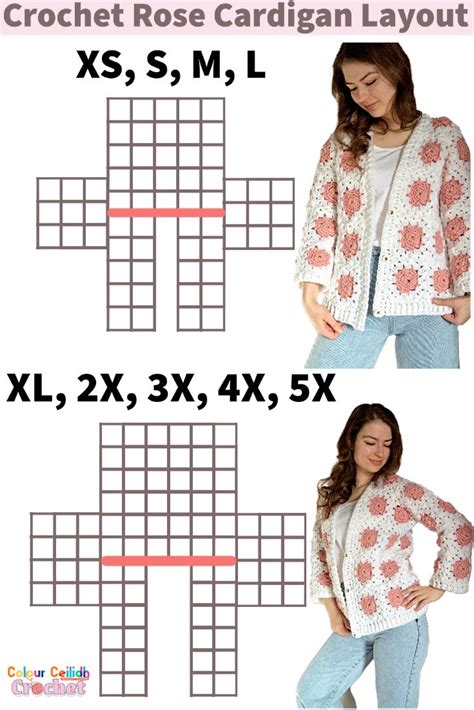 Crochet Granny Square Cardigan Rose Free Pattern Granny Square