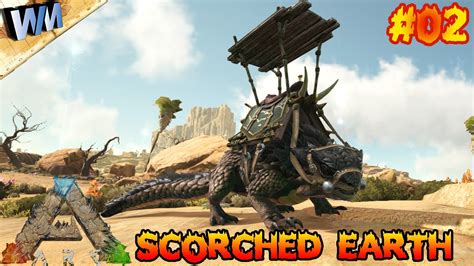 Ark Scorched Earth Ep Whips Thorny Dragon Taming Gameplay