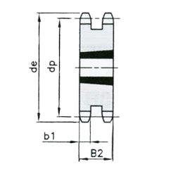 Pi Ones De Nucleo Conico Para Cadenas De Rodillos Dobles Din