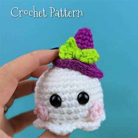 Tiny Ghost Crochet Patterns Bundle Pack Halloween Crochet Etsy