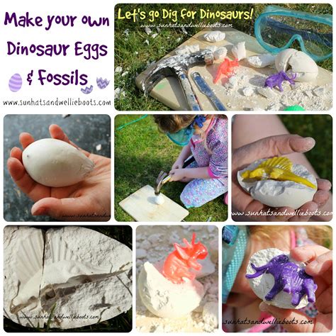 Sun Hats And Wellie Boots Diy Dinosaur Eggs And Fossil Excavation