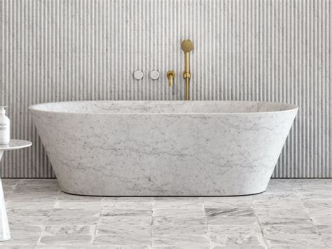 Muse Vasca Da Bagno In Marmo Di Carrara By Lusso