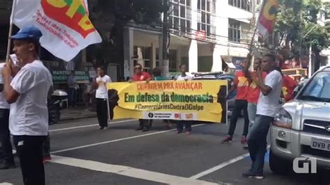 V Deo Sindicalistas Fazem Ato Na Avenida Sete Em Salvador Bahia G