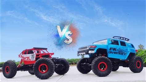 Rc Rock Crawler Vs Rc Defender Remote Control Car Rc Car Youtube