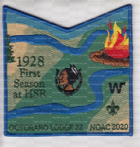 Octoraro 22 NOAC 1928 Flap Set On PatchScan