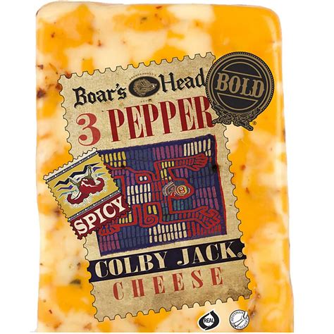 Boars Head Bold 3 Pepper Colby Jack Cheese Shop Cheese At H E B