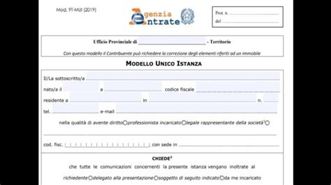 Istanza Correzione Registrazione Contratto Di Locazione L Importante