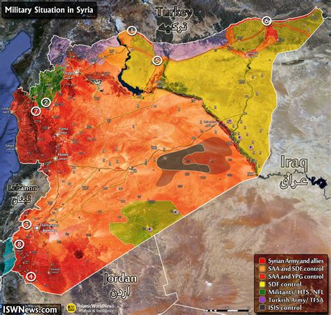 Syria Map Islamic World News