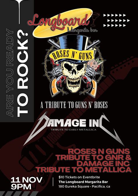 Damage Inc Tribute To Cliff Burton Metallica Roses N Guns Tribute To