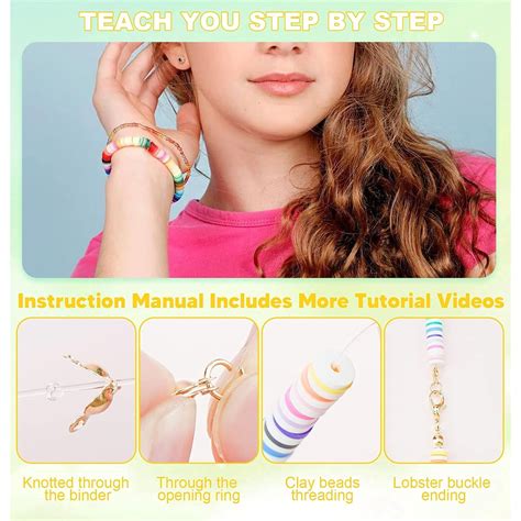 Pcs Clay Beads Bracelet Making Kit For Beginner Pcs Heishi