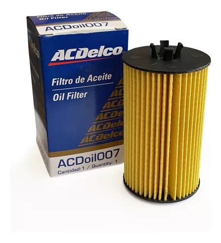 Filtro Aceite Tracker cruze 1 Acdelco 19371897 Cuotas sin interés