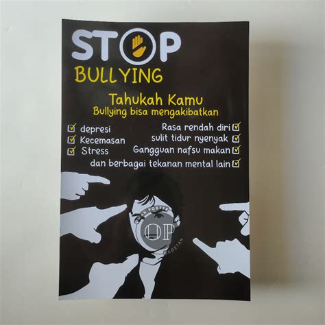 Jual Poster Stop Bullying Poster Sekolah Poster Perundungan Say No To Bullying Shopee