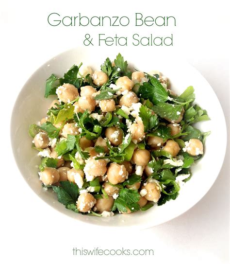 Garbanzo Bean and Feta Salad | This Wife Cooks