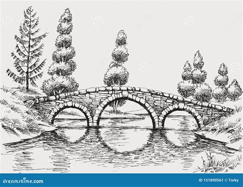 いろいろ Stone Bridge Drawing 138442 Stone Bridge Drawing