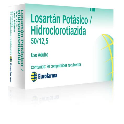 Losartan Hidroclorotiazida Mg Mg Comprimidos Recubiertos