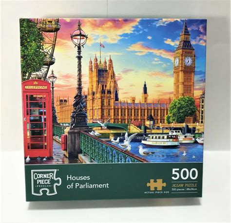 Corner Piece Puzzles 500 Piece Jigsaw Houses Of Parliament Complete