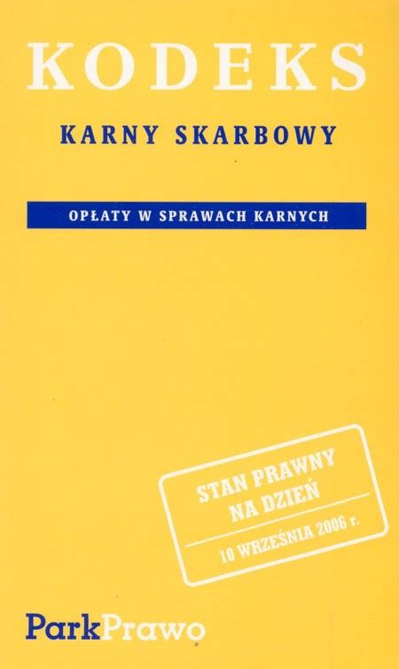 Kodeks karny skarbowy książka TaniaKsiazka pl