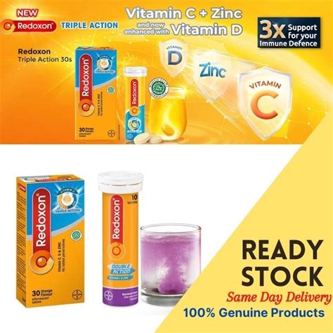 Vitamin C Zinc D Redoxon Triple Action Effervescent Tablet For