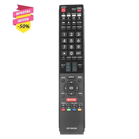 Controle Remoto Para TV Sharp Aquos GB118WJSA LC60SQ10 LC60SQ17