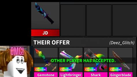 What Do People Offer For Jd Knife Mm2 Youtube