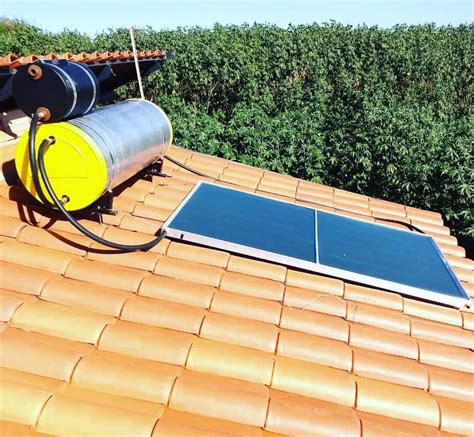 Aquecedor Solar Acoplado 200 Litros 1 Placa 2x1m Cobre e Conexões