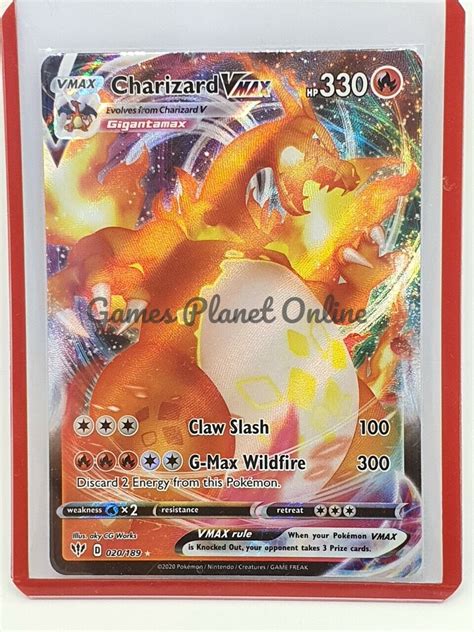 Charizard Vmax Fa Ultra Rare Pokemon Card Swsh Darkness Ablaze