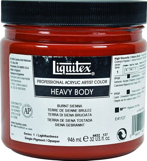 Liquitex Professional Heavy Body Acrylic Paint Burnt Sienna Ml Pris