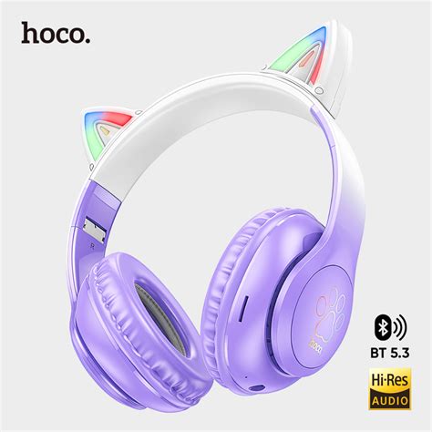 Jual Hoco Headphone Bluetooth Wireless Earphone Over Ear Headset Rgb