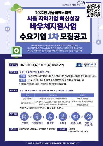 재서울테크노파크 2022년 서울 지역기업 혁신성장 바우처지원사업 수요기업 1차 모집 네이트 뉴스