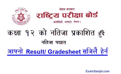 Class 12 Result 2080 Check NEB Class 12 Results 2023 Gradesheet Exam