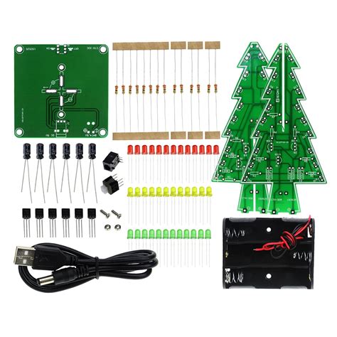 DIY Christmas Tree RGB LED Flash Light - Circuitmix