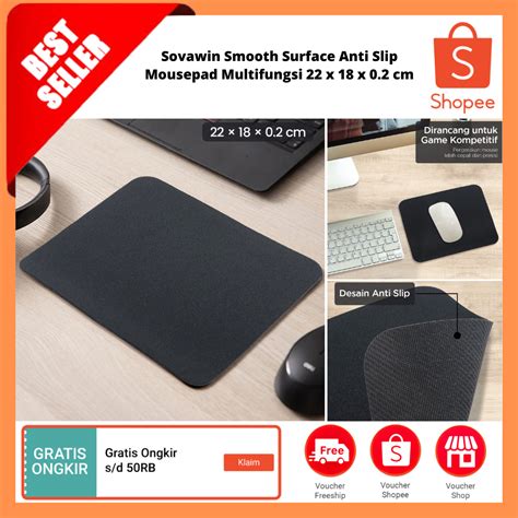 Jual Smooth Surface Anti Slip Mousepad Multifungsi X X Cm