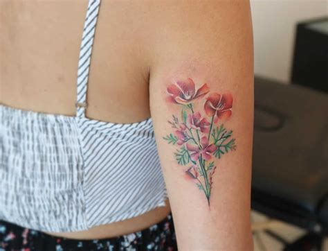 Small Flower Tattoos On Shoulder Blade Best Flower Site